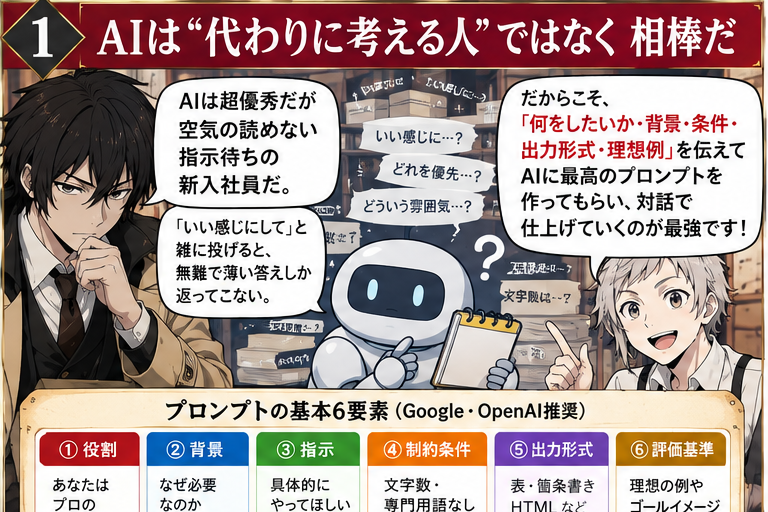 AIは空気を読まず具体的な指示が必要だと説明する教材画像