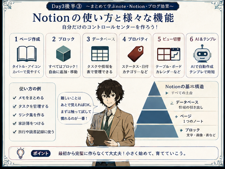 Notionの使い方と様々な機能