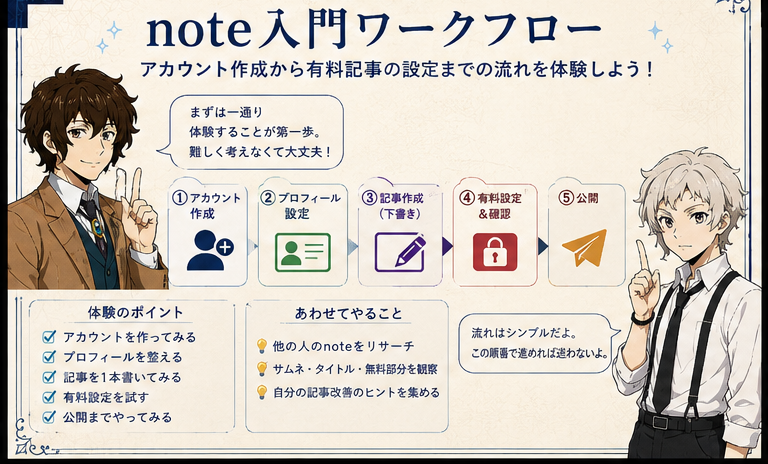 note入門の実践ワークフロー