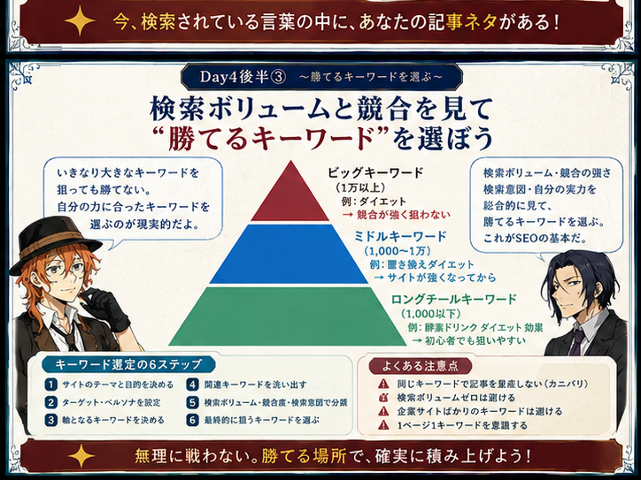 勝てるSEOキーワードの探し方