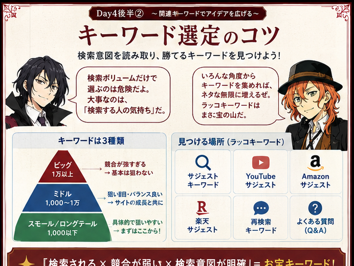 キーワード選定の実習ポイント
