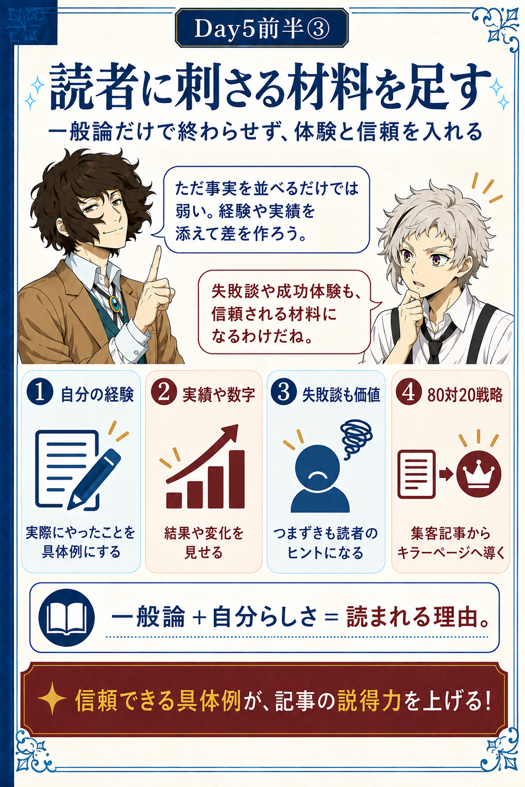 読者に刺さる具体例の作り方