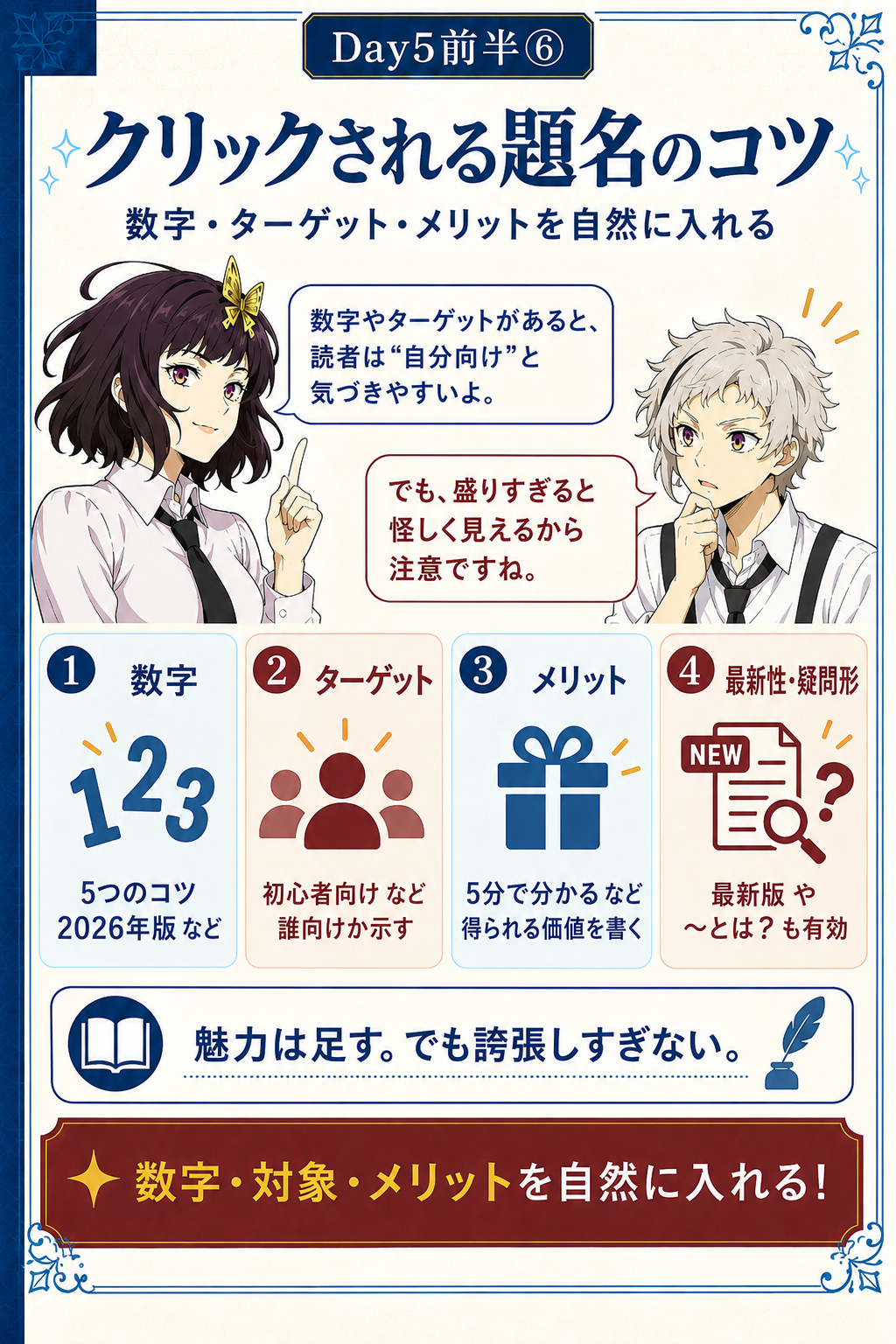 クリックされる題名のコツ