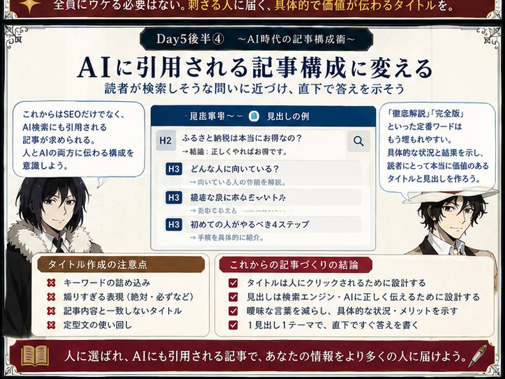 AI検索に引用されやすい見出し構成