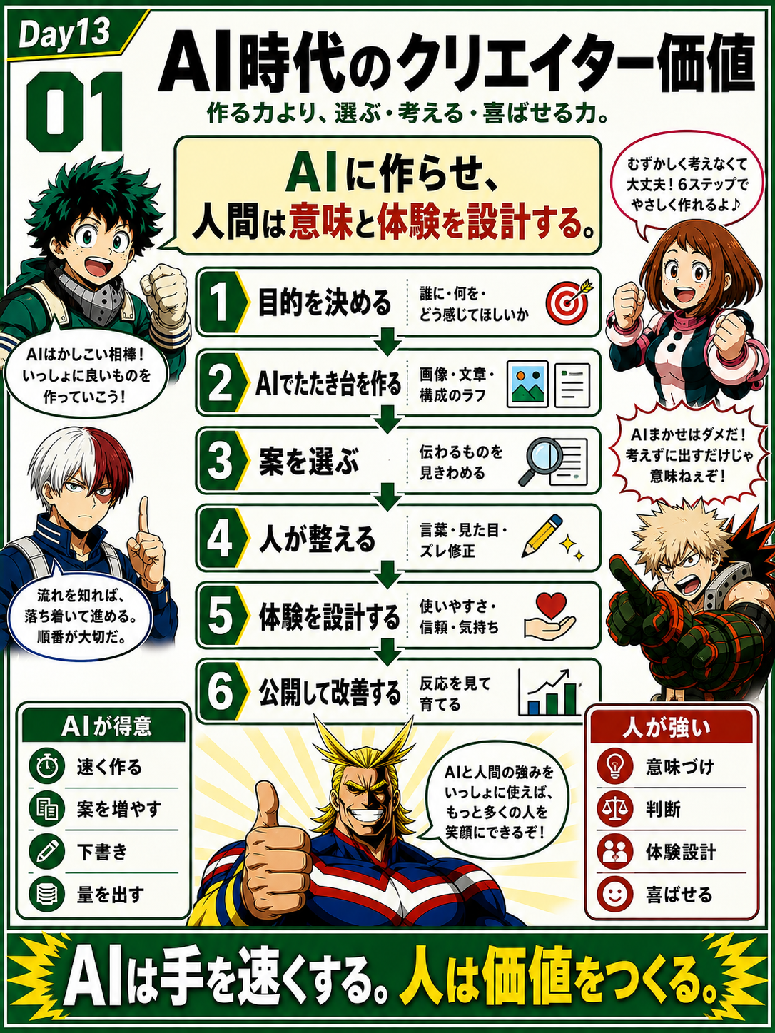 AI時代のクリエイター価値 6ステップ