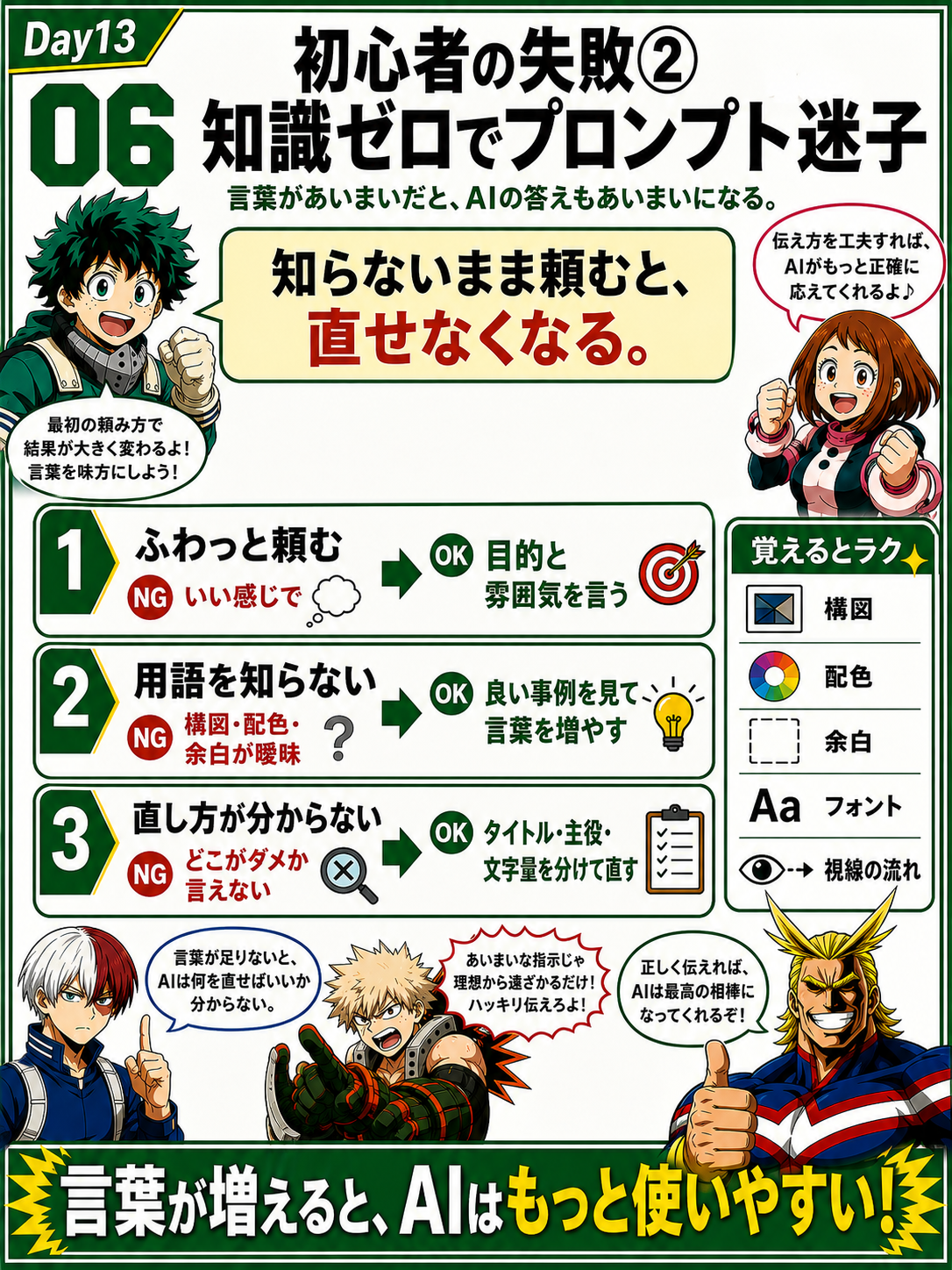 初心者向けAI指示改善ガイド