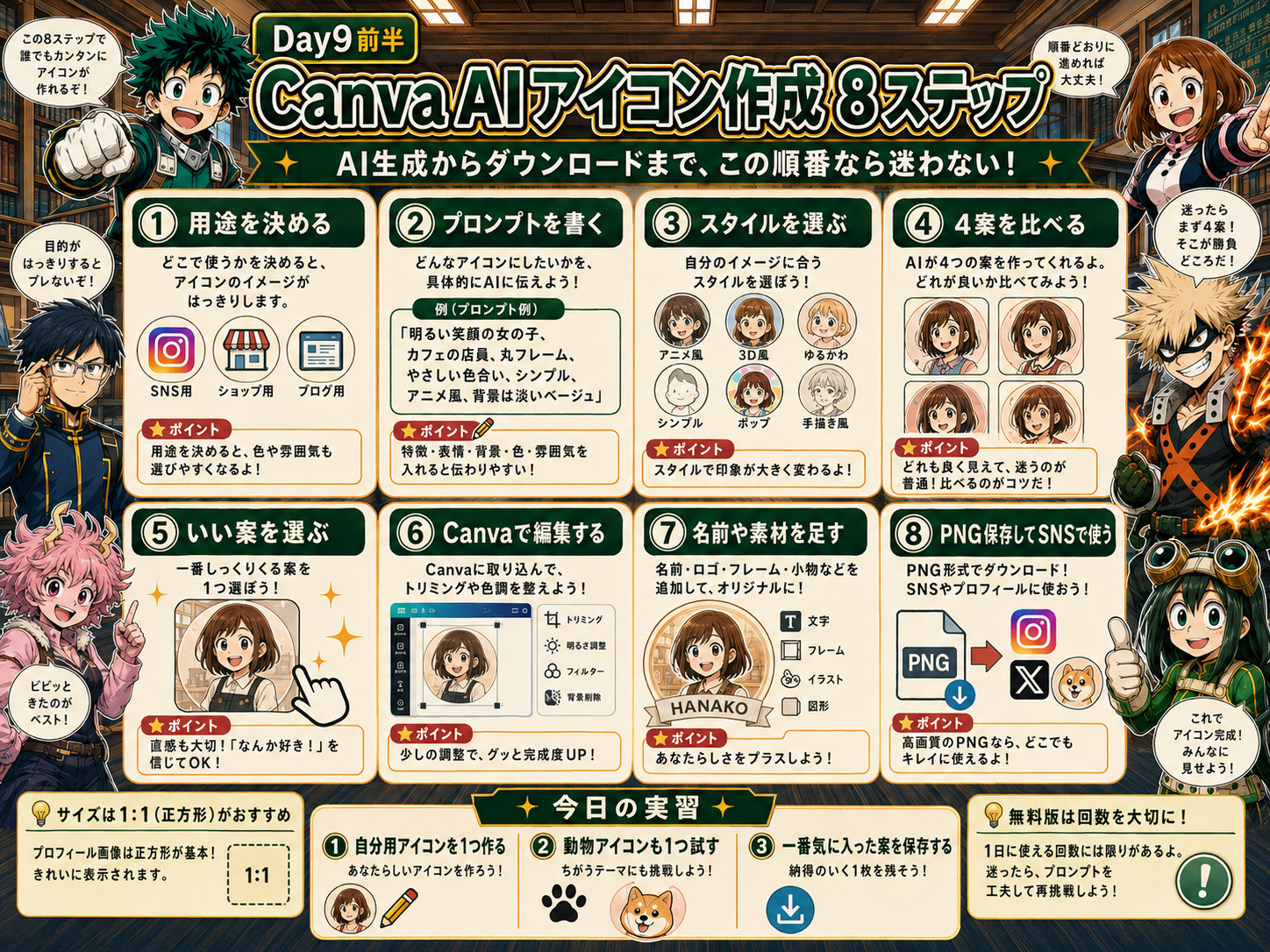 Canva AIアイコン作成8ステップ